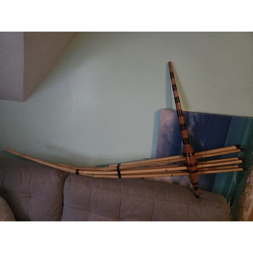 Hmong Handmade Qeej Bamboo Traditional Music Instrument Imported From LAOS - Picture 2 of 8